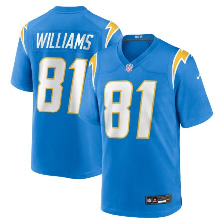 Mike Williams Los Angeles Chargers Team Game Jersey - Powder Blue