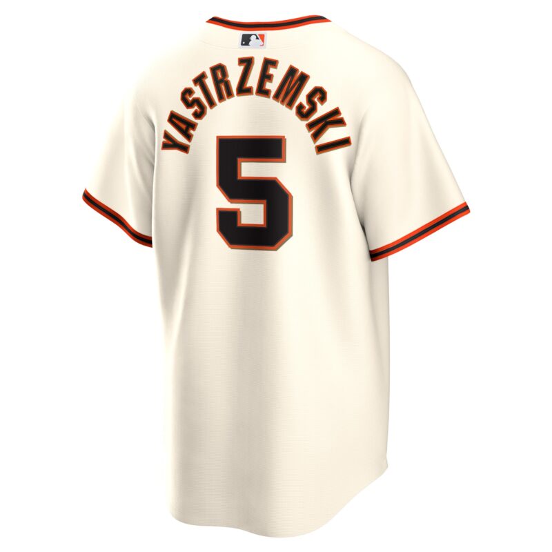 Mike Yastrzemski San Francisco Giants Home Player Jersey - Cream - Image 3