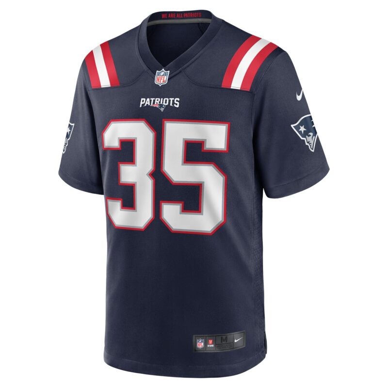 Miles Battle New England Patriots Game Jersey - Navy - Image 2