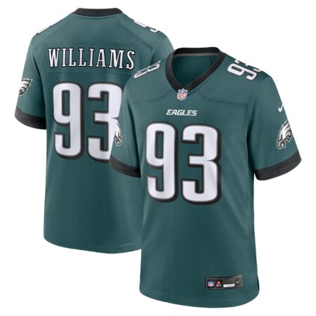 Milton Williams Philadelphia Eagles Team Game Jersey - Midnight Green