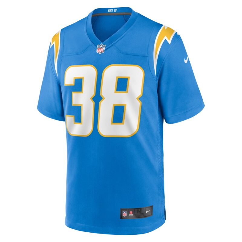 Milton Wright Los Angeles Chargers Game Jersey - Powder Blue - Image 2