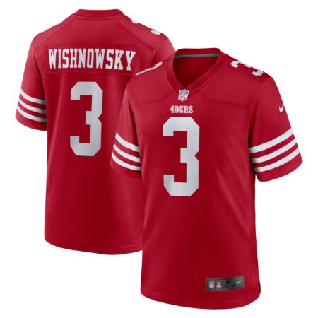 Mitch Wishnowsky San Francisco 49ers Game Jersey - Scarlet