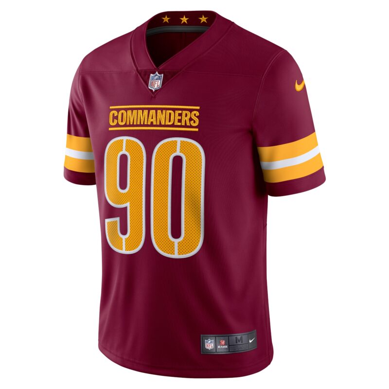 Montez Sweat Washington Commanders Vapor Limited Jersey - Burgundy - Image 2