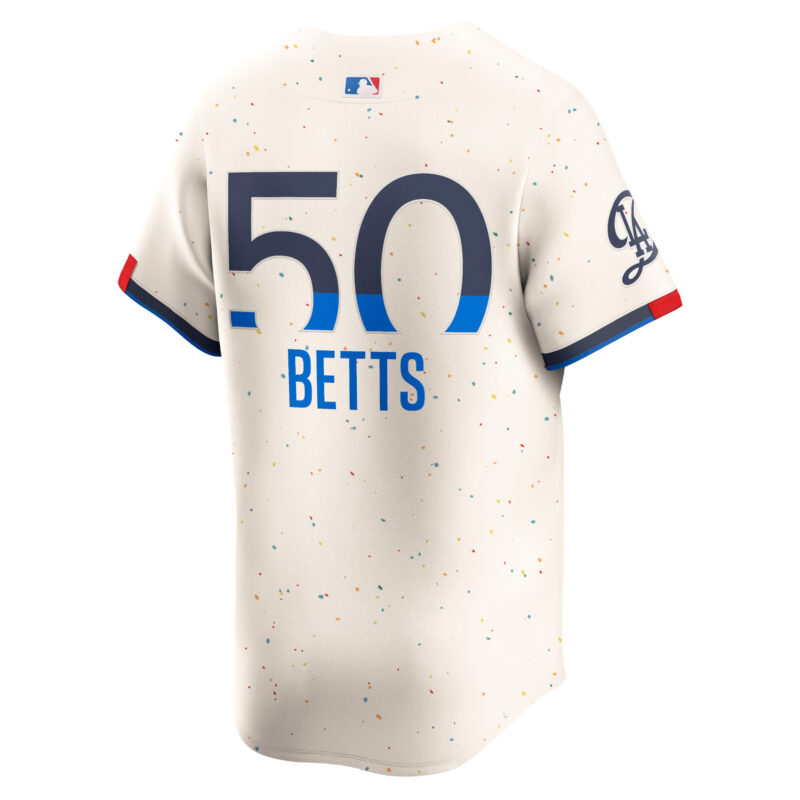Mookie Betts Los Angeles Dodgers 2024 City Connect Limited Player Jersey - Cream - Image 3