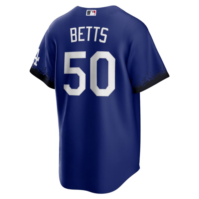 Mookie Betts Los Angeles Dodgers City Connect Player Jersey - Royal - Image 3