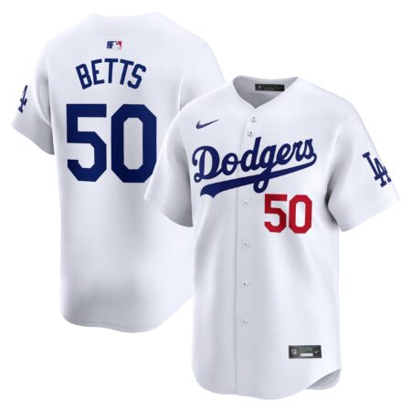 Mookie Betts Los Angeles Dodgers Home Limited Player Jersey - White