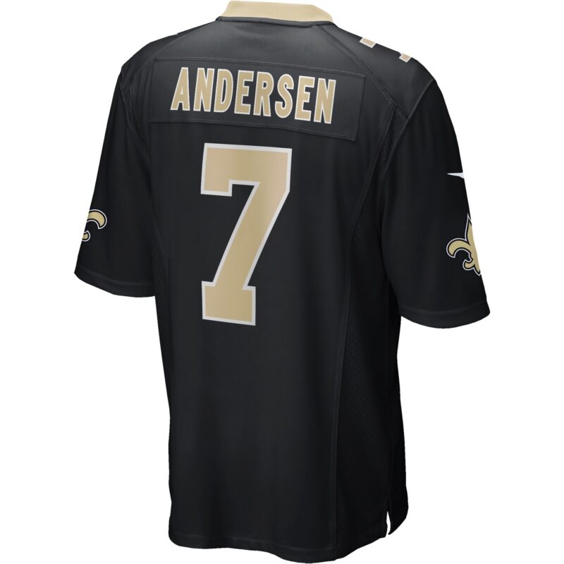 Morten Andersen New Orleans Saints Game Retired Player Jersey - Black - Image 3