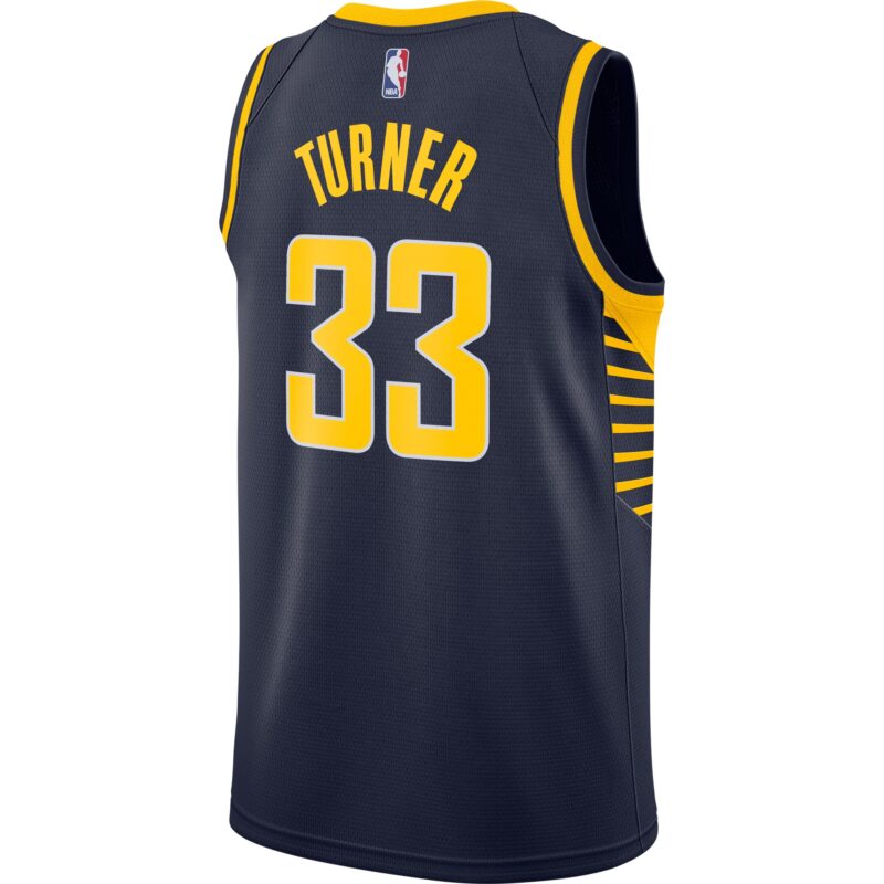 Myles Turner Indiana Pacers Swingman Jersey Navy - Icon Edition - Image 3
