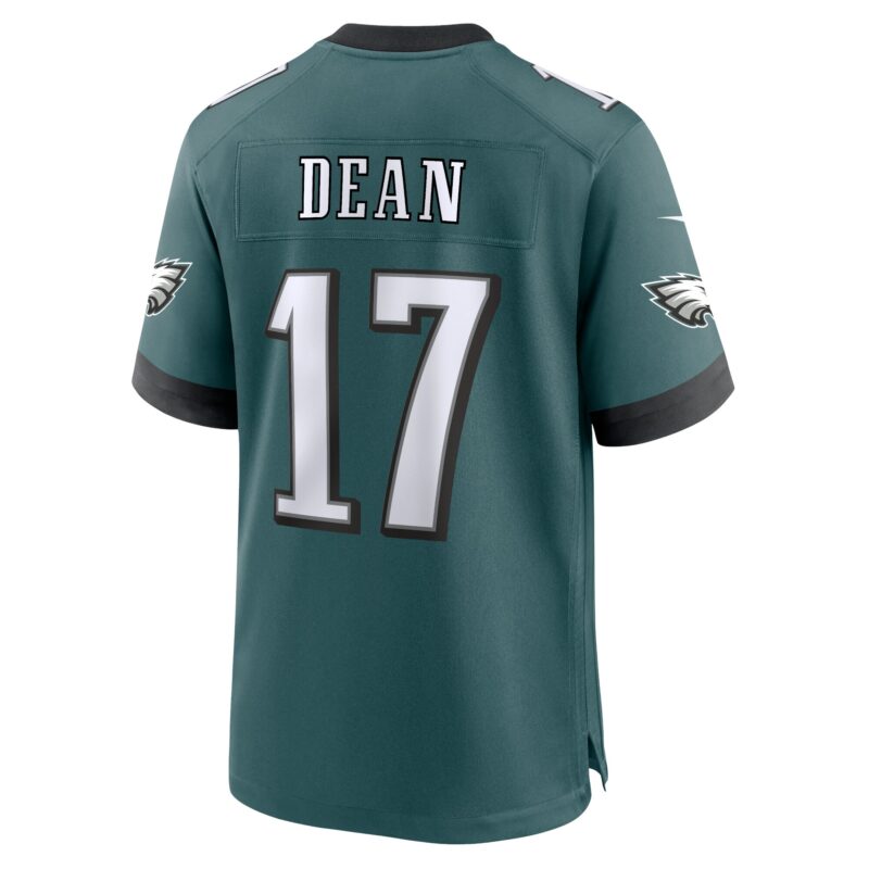 Nakobe Dean Philadelphia Eagles Team Game Jersey - Midnight Green - Image 3