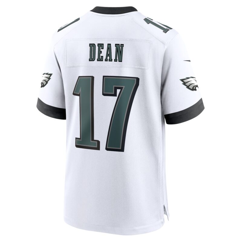 Nakobe Dean Philadelphia Eagles White Game Jersey - White - Image 3