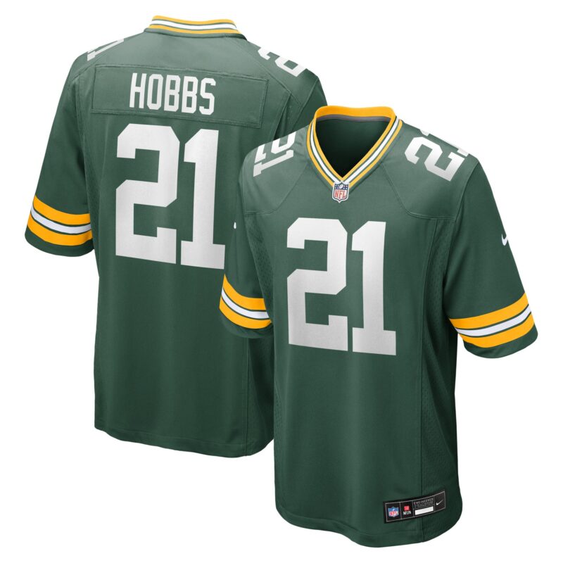 Nate Hobbs Green Bay Packers Team Game Jersey - Green