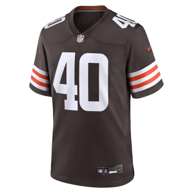 Nathaniel Watson Cleveland Browns Team Game Jersey - Brown - Image 2