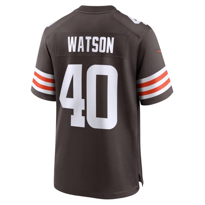 Nathaniel Watson Cleveland Browns Team Game Jersey - Brown - Image 3