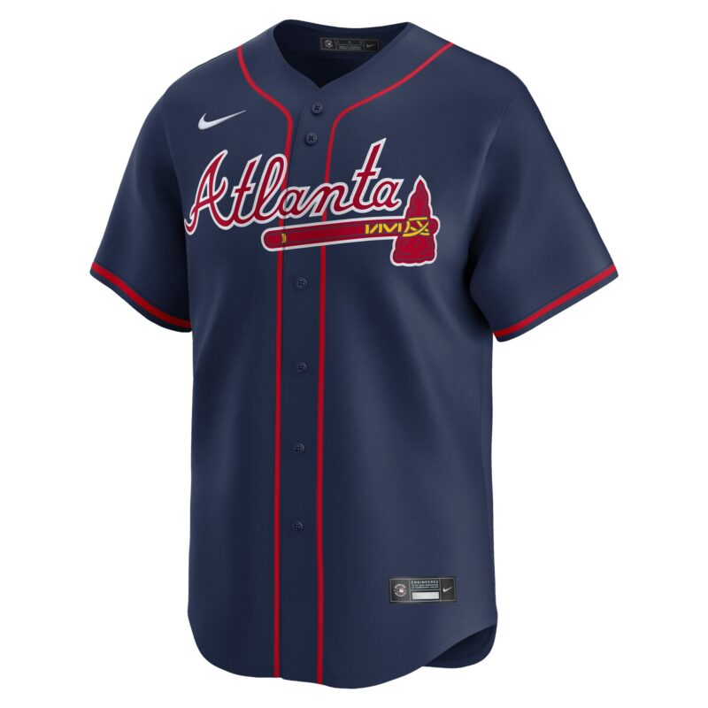 Atlanta Braves Alternate Limited Jersey - Navy - Image 2