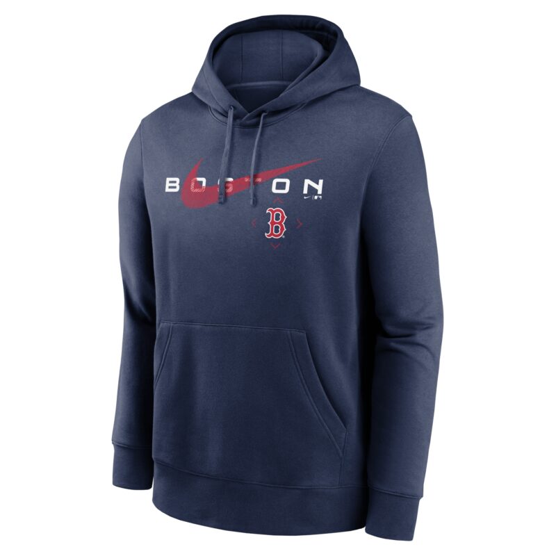 Boston Red Sox Big & Tall Over Arch Pullover Hoodie - Navy - Image 2