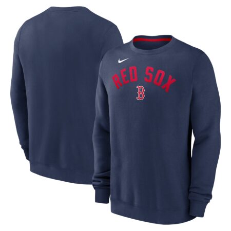 Boston Red Sox Classic Fleece Performance Pullover Sweatshirt - Navy