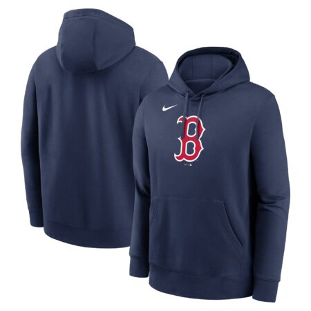 Boston Red Sox Logo Club Fleece Pullover Hoodie - Navy