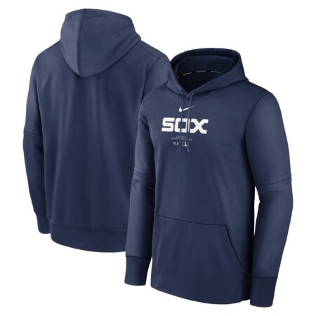 Chicago White Sox Collection Practice Performance Pullover Hoodie - Navy