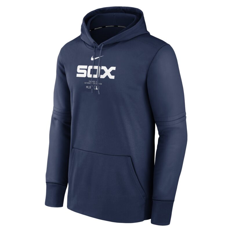 Chicago White Sox Collection Practice Performance Pullover Hoodie - Navy - Image 2