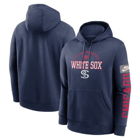 Chicago White Sox Cooperstown Collection Splitter Club Fleece Pullover Hoodie - Navy