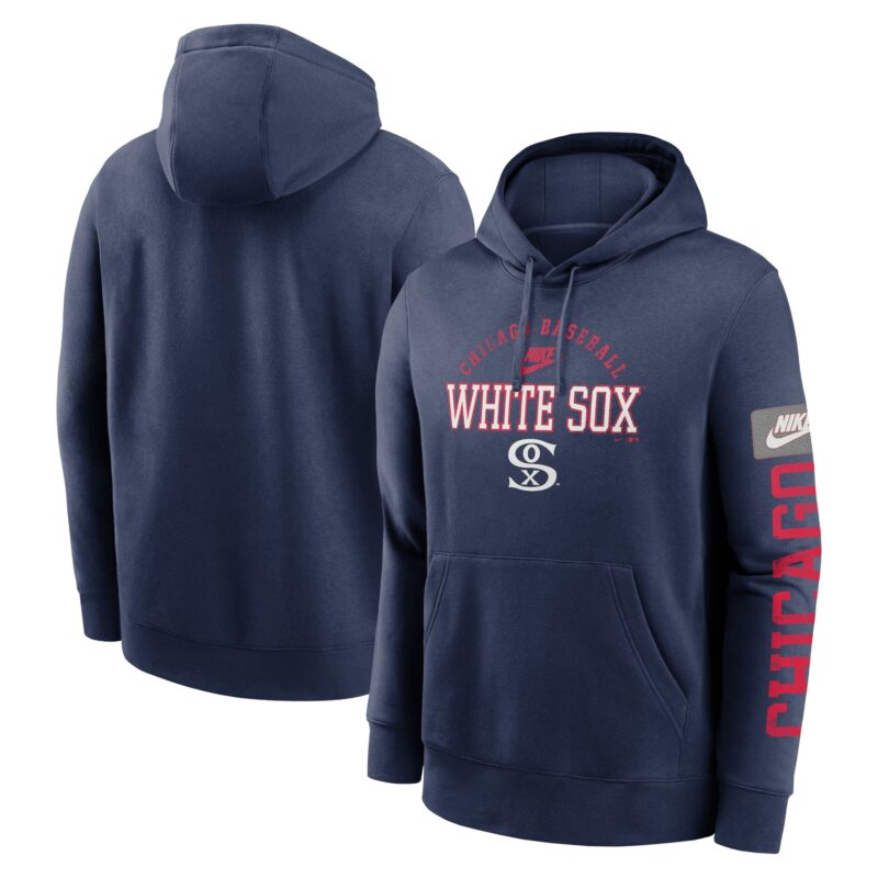 Chicago White Sox Cooperstown Collection Splitter Club Fleece Pullover Hoodie - Navy