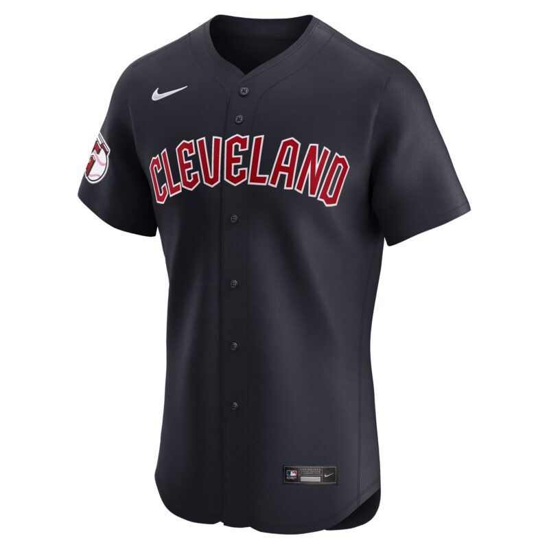Cleveland Guardians Alternate Vapor Premier Elite Patch Jersey - Navy - Image 2