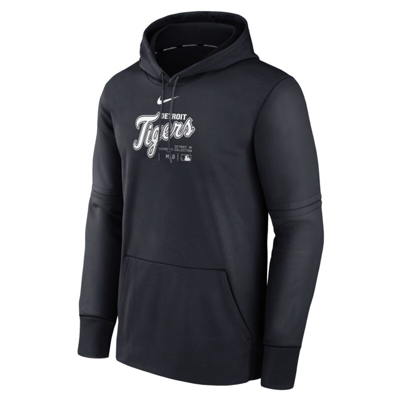 Detroit Tigers Collection Practice Performance Pullover Hoodie - Navy - Image 2