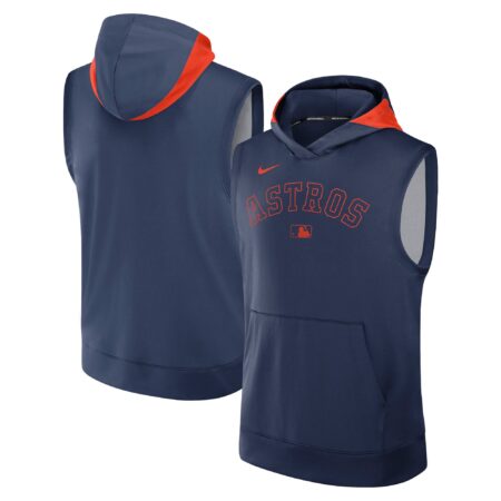Houston Astros Collection Performance Sleeveless Pullover Hoodie - Navy