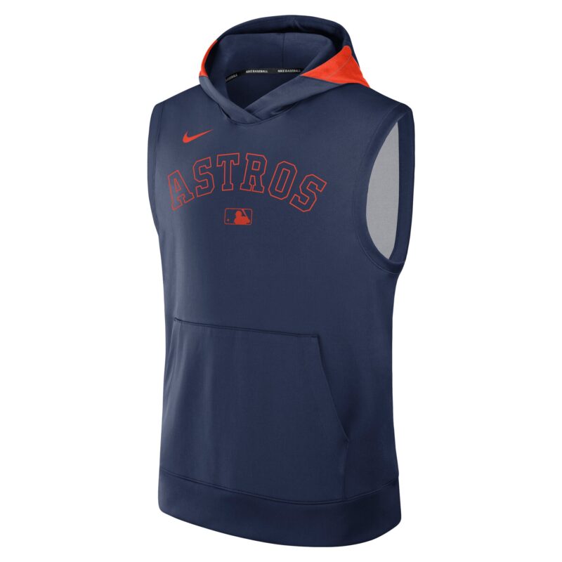 Houston Astros Collection Performance Sleeveless Pullover Hoodie - Navy - Image 2