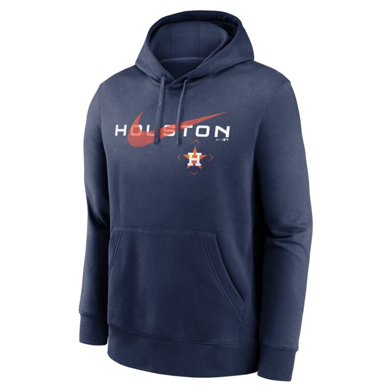 Houston Astros Swoosh NeighborHOOD Pullover Hoodie - Navy - Image 2