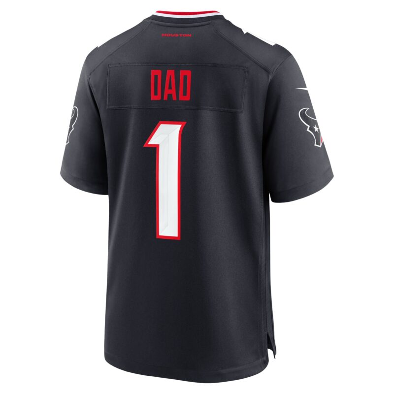 Houston Texans #1 Dad Game Jersey - Navy - Image 3