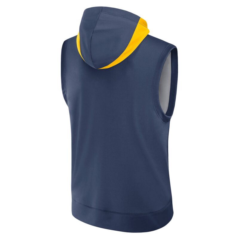 Milwaukee Brewers Collection Performance Sleeveless Pullover Hoodie - Navy - Image 3