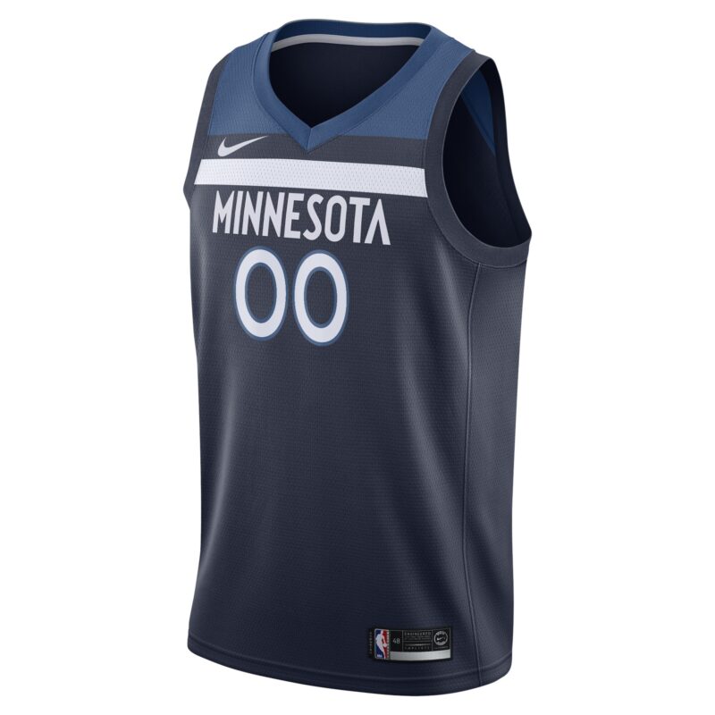 Minnesota Timberwolves Swingman Custom Jersey Navy - Icon Edition - Image 2