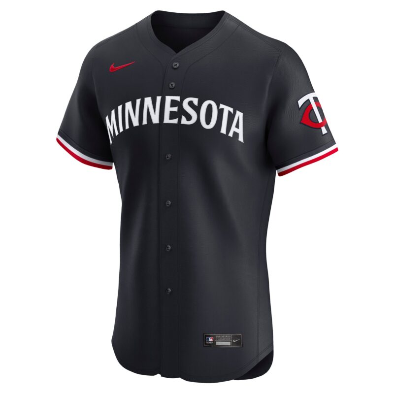 Minnesota Twins Alternate Vapor Premier Elite Patch Jersey - Navy - Image 2
