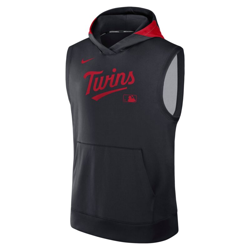 Minnesota Twins Collection Performance Sleeveless Pullover Hoodie - Navy - Image 2