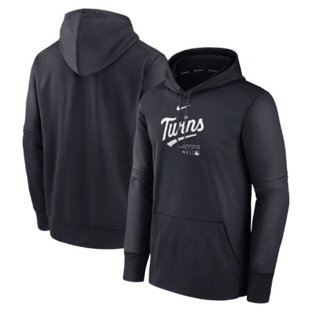 Minnesota Twins Collection Practice Performance Pullover Hoodie - Navy