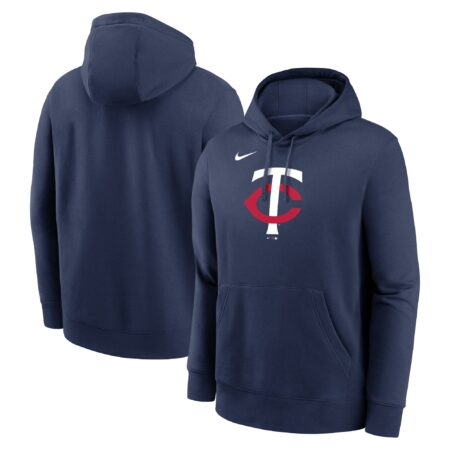 Minnesota Twins Logo Club Fleece Pullover Hoodie - Navy