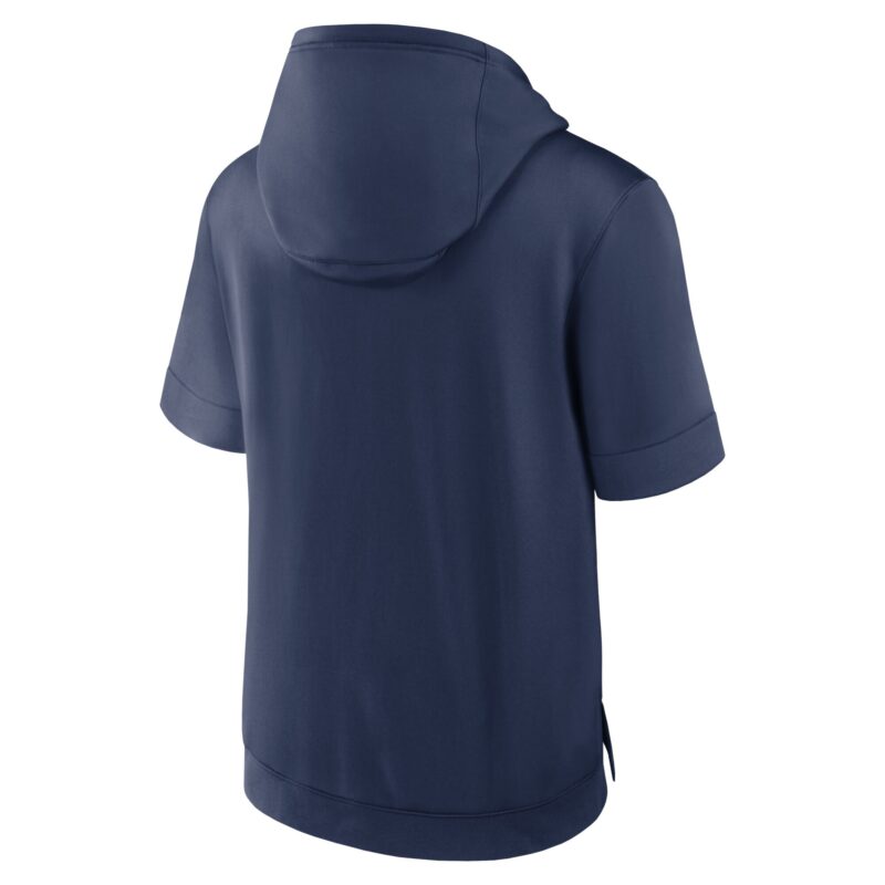 Minnesota Twins Tri Code Lockup Short Sleeve Pullover Hoodie - Navy - Image 3
