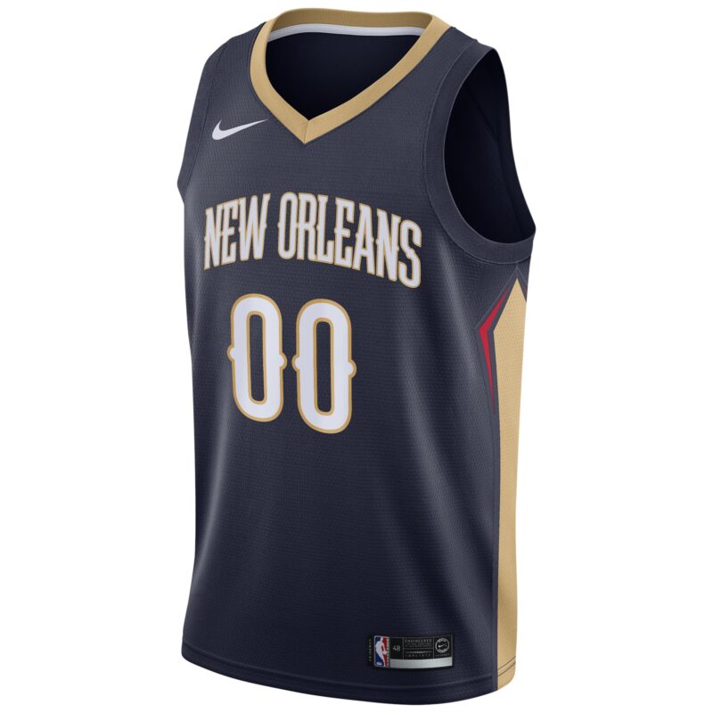 New Orleans Pelicans Swingman Custom Jersey Navy - Icon Edition - Image 2