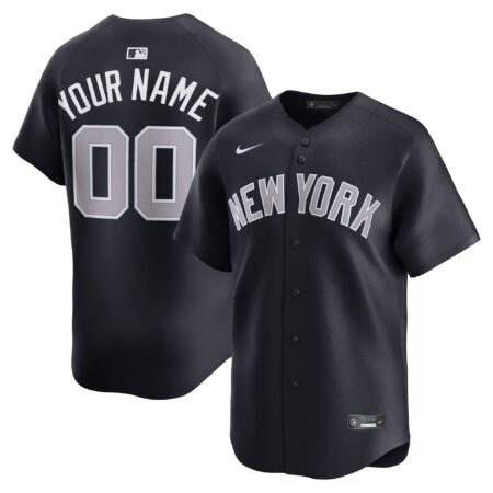 New York Yankees Alternate Limited Custom Jersey - Navy