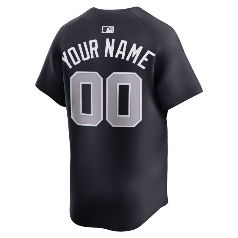 New York Yankees Alternate Limited Custom Jersey - Navy - Image 3