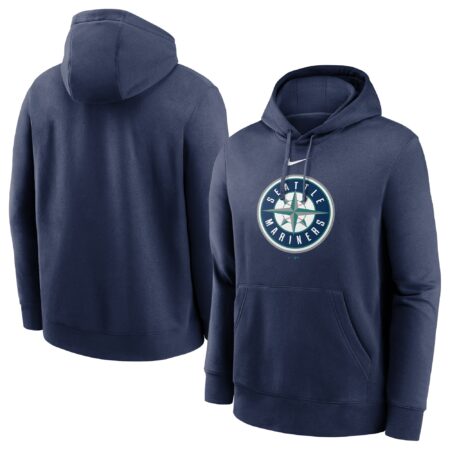 Seattle Mariners Alternate Logo Club Pullover Hoodie - Navy