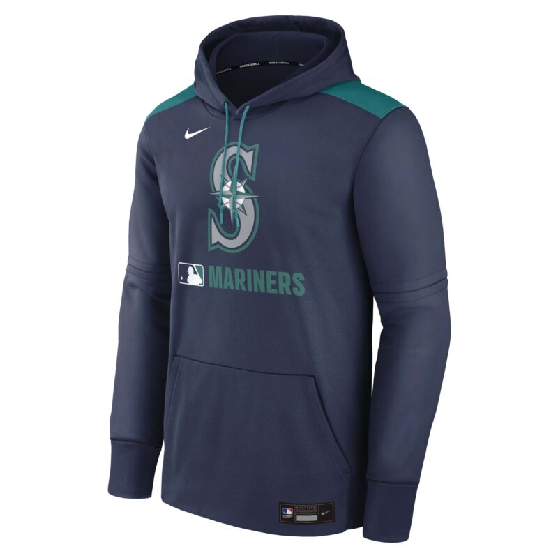 Seattle Mariners Collection Performance Pullover Hoodie - Navy - Image 2