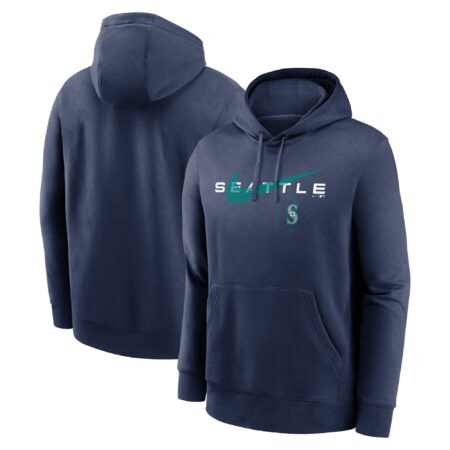 Seattle Mariners Big & Tall Over Arch Pullover Hoodie - Navy