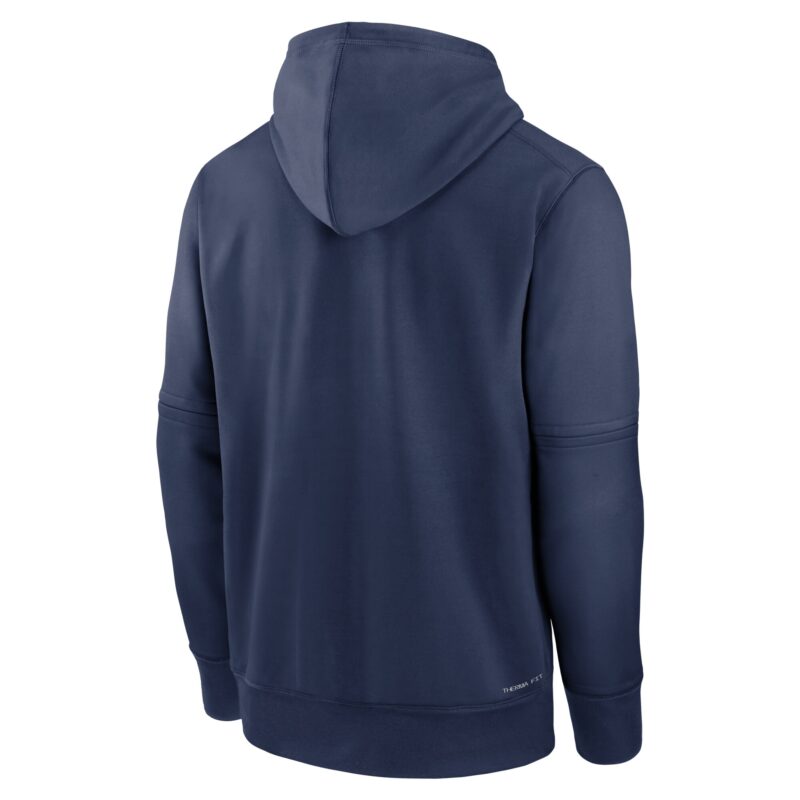 Toronto Blue Jays Collection Practice Performance Pullover Hoodie - Navy - Image 3
