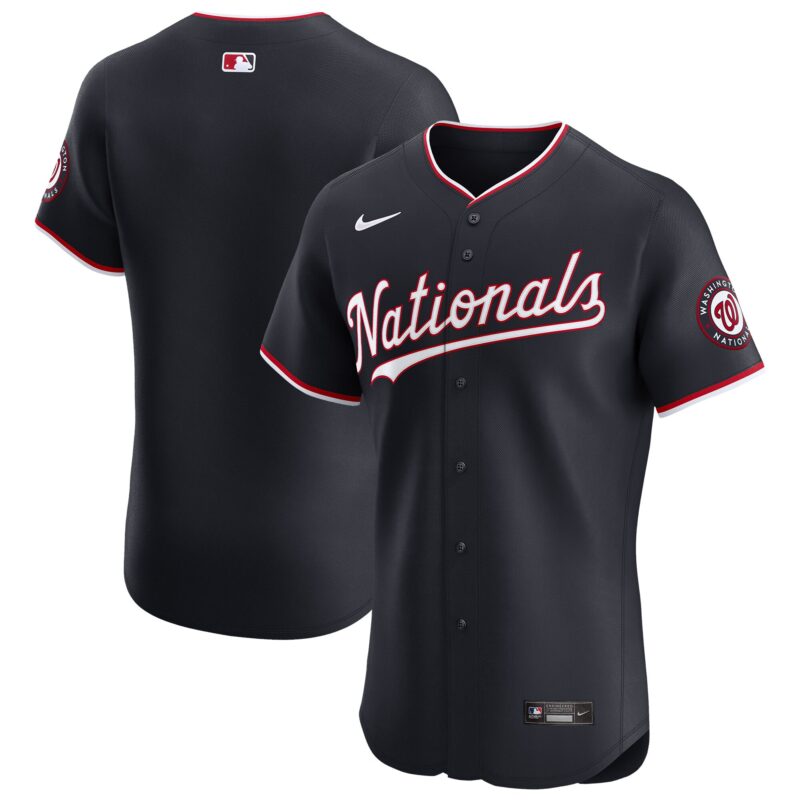 Washington Nationals Alternate Vapor Premier Elite Patch Jersey - Navy