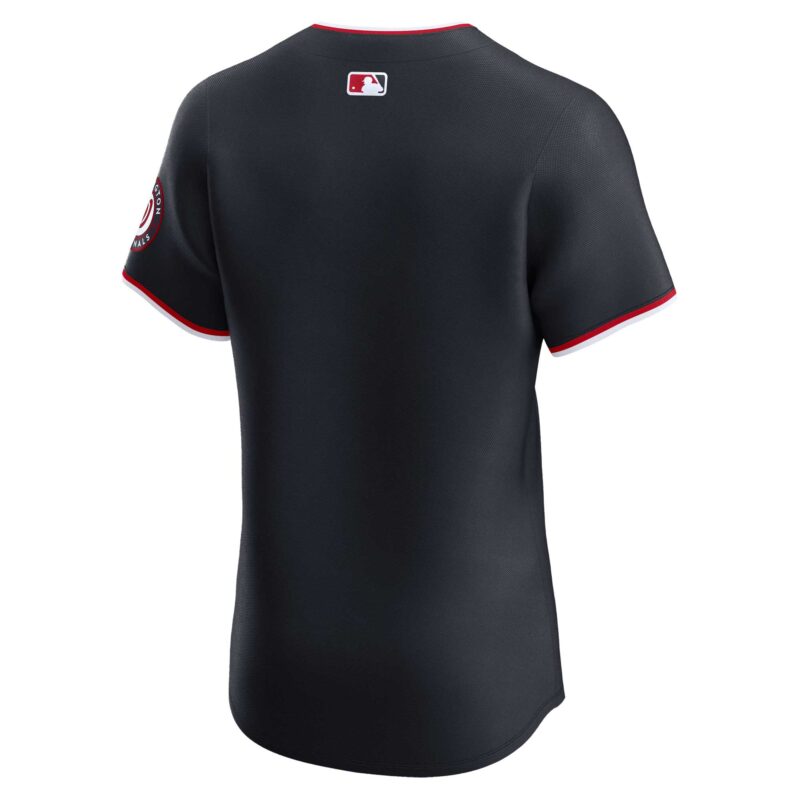 Washington Nationals Alternate Vapor Premier Elite Patch Jersey - Navy - Image 3