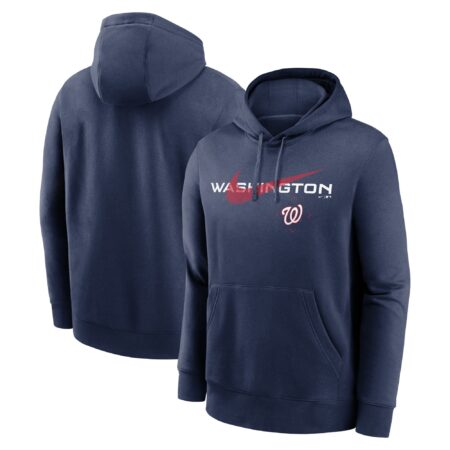 Washington Nationals Swoosh NeighborHOOD Pullover Hoodie - Navy