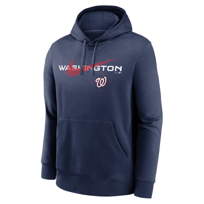 Washington Nationals Swoosh NeighborHOOD Pullover Hoodie - Navy - Image 2