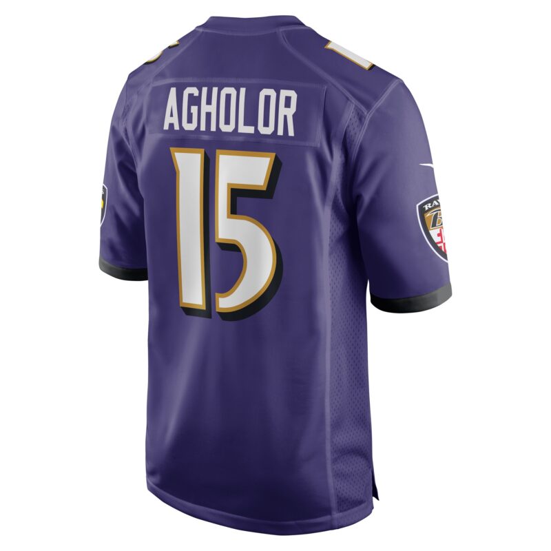 Nelson Agholor Baltimore Ravens Game Jersey - Purple - Image 3